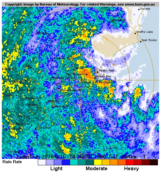 Radar Image port stephens